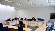 Ein Blick in den Sitzungssaal mit Strafrichter Matthias Bachmann