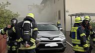 Massive Rauchentwicklung bei Wohnhausbrand in Erlangen