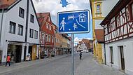 N&uuml;rnberger Stra&szlig;e Richtung ParadeplatzForchheim & Fr&auml;nkische Schweiz