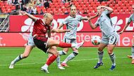Die aus Ebersdorf bei Coburg stammende Keira Bednorz hat bei ihrem Bundesliga-Deb&uuml;t f&uuml;r den 1. FC N&uuml;rnberg gegen den VfL Wolfsburg getroffen.