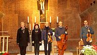 Martin Neubauer, Markéta Schley Reindlová, Andreas Lucke, Karlheinz Busch und Branko Kabadaic (v. l.) haben Albert Schweitzer in Wort und Musik nahegebracht.