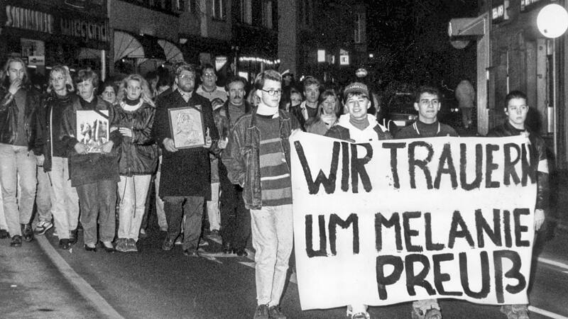 Nach der Ermordung von Melanie Preuß gab es einen Trauerzug durch die Kulmbacher Innenstadt.