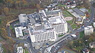 Kulmbach von oben: Klinikum Kulmbach