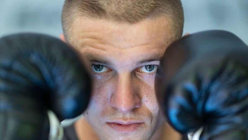 Boxen: Supermittelgewicht, Zachenhuber beim Training Boxen: Supermittelgewicht, Zachenhuber beim Training