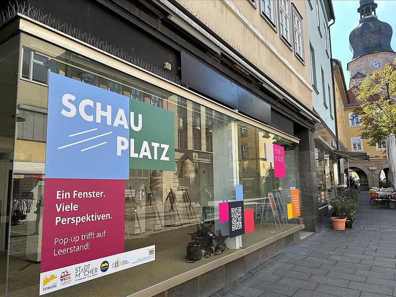 Neue, vorübergehende Nutzung im Steinweg 8 (früher Reisebüro Thomas Cook): Die Coburger Projektgruppe „Die Stadtmacher“ eröffnet einen besonderen Pop-up-Laden.