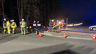 Unfallstelle Hesselberger Kreuz? Im Januar 2024 rückte die Feuerwehr Neuhaus aus, als zwei Pkw an der Kreuzung kollidiert waren– einer davon stieß daraufhin mit einem Lastwagen zusammen.