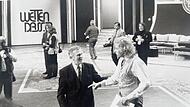 1992 in Hof: Gottschalk unterhielt sich vor der Sendung mit dem damaligen Kulmbacher Oberbürgermeister Dr. Erich Stammberger.