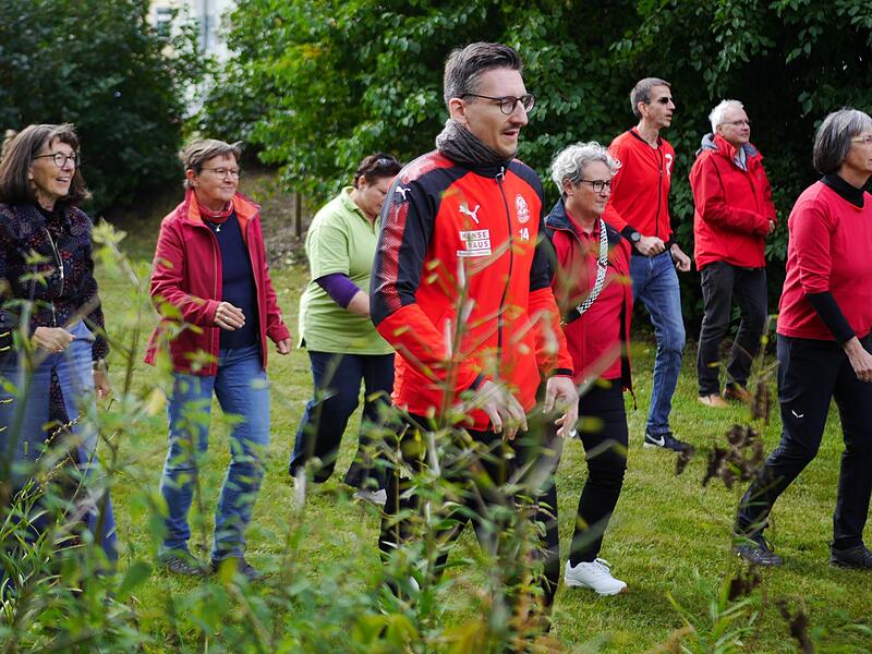 Tanz-Flashmob im Siebener-Park Bad Br&uuml;ckenau.