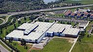 Das Werk von Bosch Rexroth in Schweinfurt. 1300 Beschäftigte arbeiten aktuell am Standort.