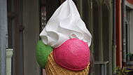 Künstliche Eiswaffel