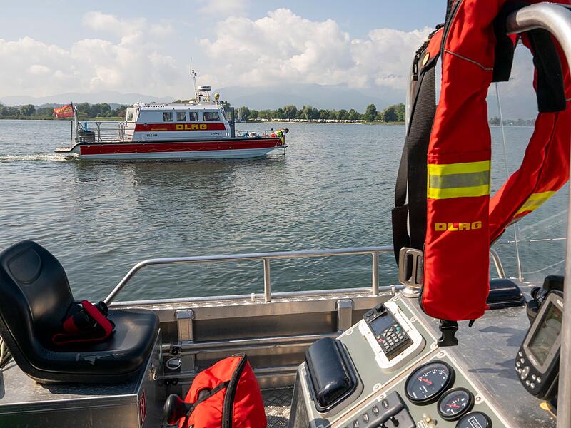 Suche nach vermisstem Surfer auf Chiemsee