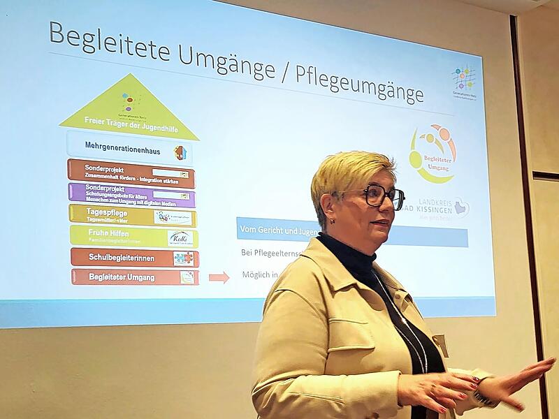 Karen Pohle pr&auml;sentierte interessante Fakten &uuml;ber das Generationen Netz Landkreis Bad Kissingen e.V.