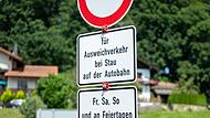 Durchfahrtsverbote in Oberbayern