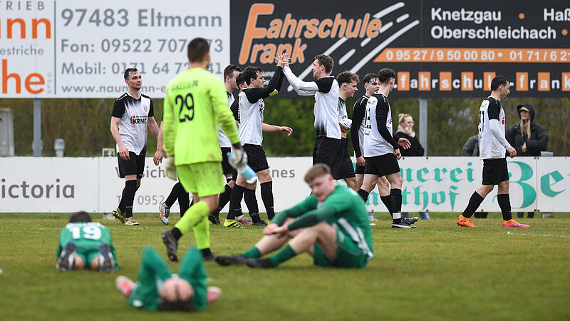 Fabian R&ouml;der schoss das 5:4 f&uuml;r den FC Sand weit in der Nachspielzeit. Die Gro&szlig;bardorfer waren am Boden.