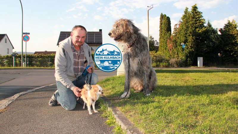 K&ouml;nnte auch ein Bild aus dem Guiness-Buch der Rekorde sein: J&uuml;rgen Lauterbach mit Mike und Damir.