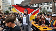 Das wird ein beginnendes Sommerm&auml;rchenPublic Viewing auf dem Marktplatz Kulmbach