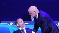 Aleksandar Ceferin und Gianni Infantino Aleksandar Ceferin und Gianni Infantino