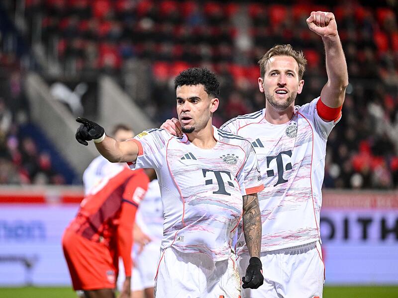 Luiz Diaz und Harry Kane
