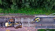 Gleiserneuerung bei Bahn-Generalsanierung Berlin-Hamburg