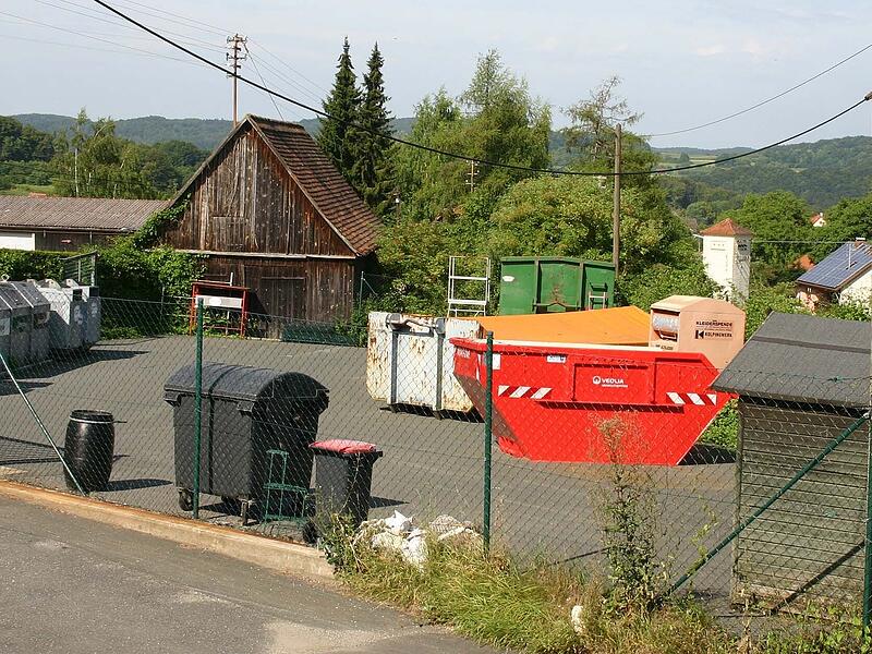 Der Wertstoffhof Affalterthal ist eine der 30 Recyclingstellen im Landkreis Forchheim.