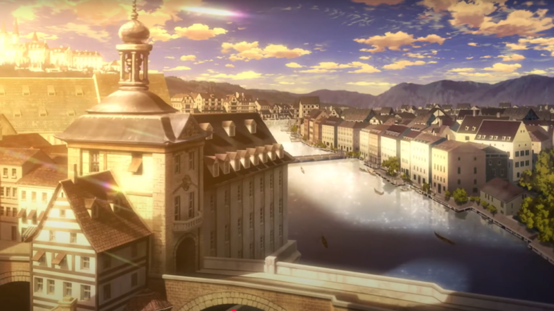 Bambergs Hauptkulisse ganz ohne K&uuml;nstliche Intelligenz. Die Anime-Serie von 2013 ist handgezeichnet und nahm die Domstadt als Kulisse.