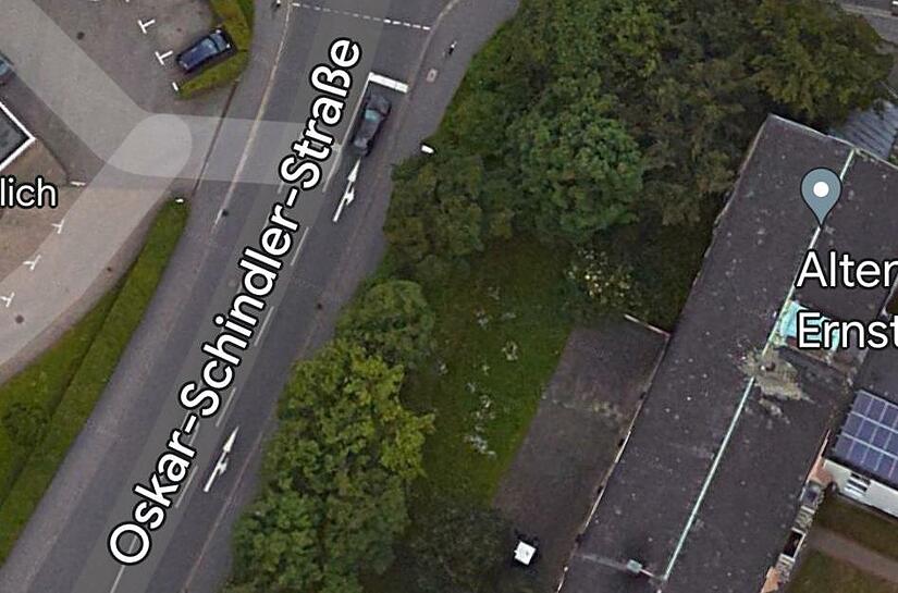 Bei Google Maps gibt es in Coburg jetzt eine Oskar-Schindler-Straße. Bei Google Maps gibt es in Coburg jetzt eine Oskar-Schindler-Straße.