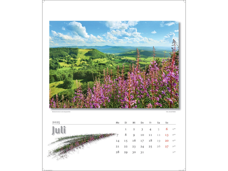 Kalenderblatt des Kalender "Rh&ouml;n Naturfaszinationen"