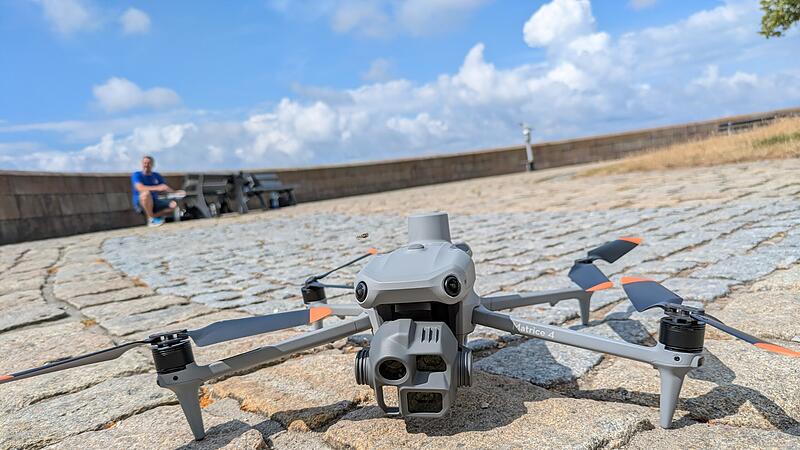 Drohne an der Plassenburg