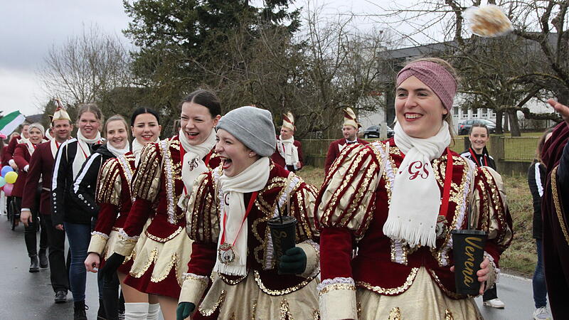Gute Stimmung herrschte bei der Garde der FGS Schw&auml;rzelbach.