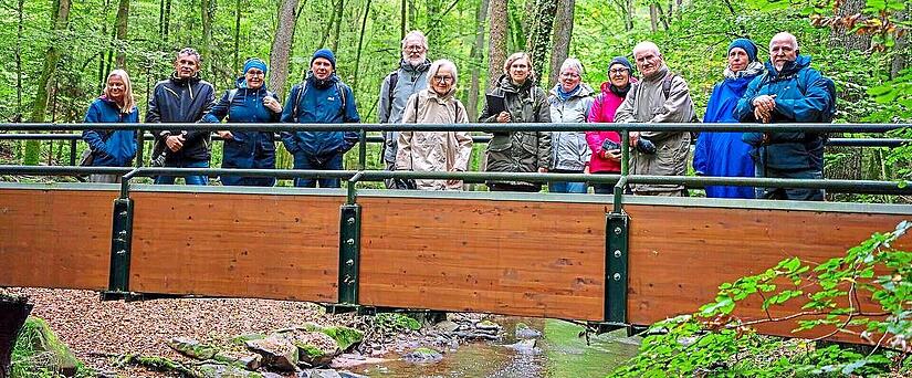 Durch die &bdquo;Reither M&uuml;hle&ldquo; im Naturpark und Biosph&auml;renreservat Rh&ouml;n bei Oberthulba f&uuml;hrte eine Exkursion der Katholischen Landvolksbewegung. Anja Legge