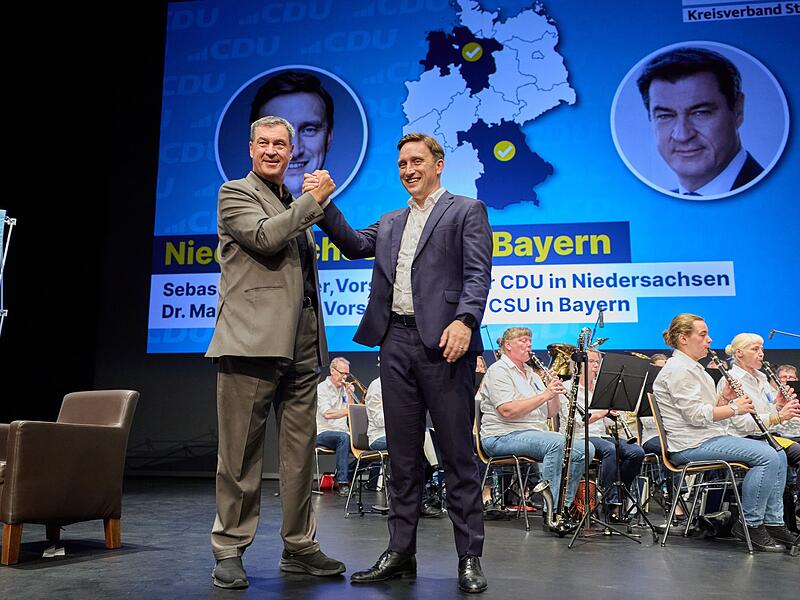 Bayerns Ministerpräsident Söder (CSU) zu Besuch in Stade Bayerns Ministerpräsident Söder (CSU) zu Besuch in Stade