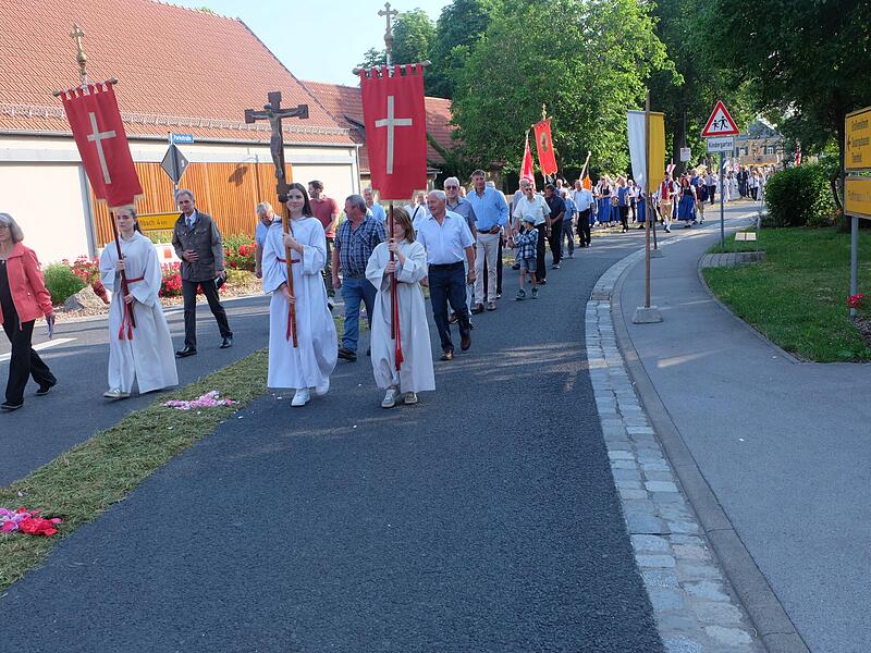 Fronleichnamsprozession in Thundorf