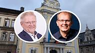 Frank Wilzok (CSU) und Ralf Hartnack (WGK) gehen in die Stichwahl um das Amt des Oberbürgermeisters. Frank Wilzok (CSU) und Ralf Hartnack (WGK) gehen in die Stichwahl um das Amt des Oberbürgermeisters.