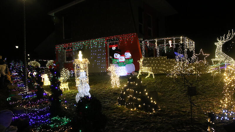 Weihnachtshaus im Itzgrund: Mehr als 40.000 Lichter