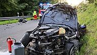 Motorradfahrerin kollidiert mit PKW Motorradfahrerin kollidiert mit PKW