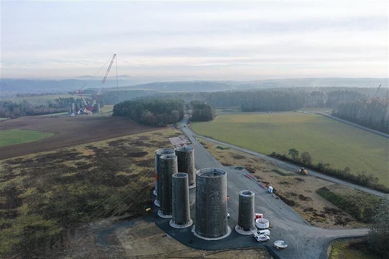 Der B&uuml;rgerwindpark kommt  gut voran.