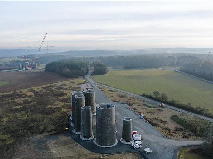 Der B&uuml;rgerwindpark kommt  gut voran.