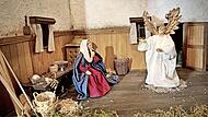 Verk&uuml;ndigung in der Korbmacherwerkstatt. Die Nachfolger von Florian Hofmann setzen solche biblischen Erz&auml;hlungen auch gerne fr&auml;nkisch um.