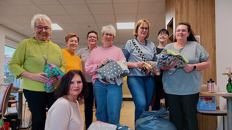 Diese Frauen engagieren sich f&uuml;r Fr&uuml;hchen und Krebspatienten in Bamberg: (von links) Waltraud Lederer, Ingrid Hofmann, Elke Gro&szlig;, Katja Trammer, Claudia Schultz, Tanja H&auml;user, Kati Braun und vorne Silvia Reichert. (Es fehlt Helma Demant).