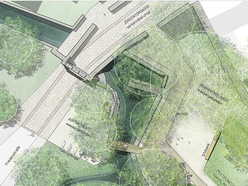 Gestaltung des Eingangs am Jörgentorpark Gestaltung des Eingangs am Jörgentorpark