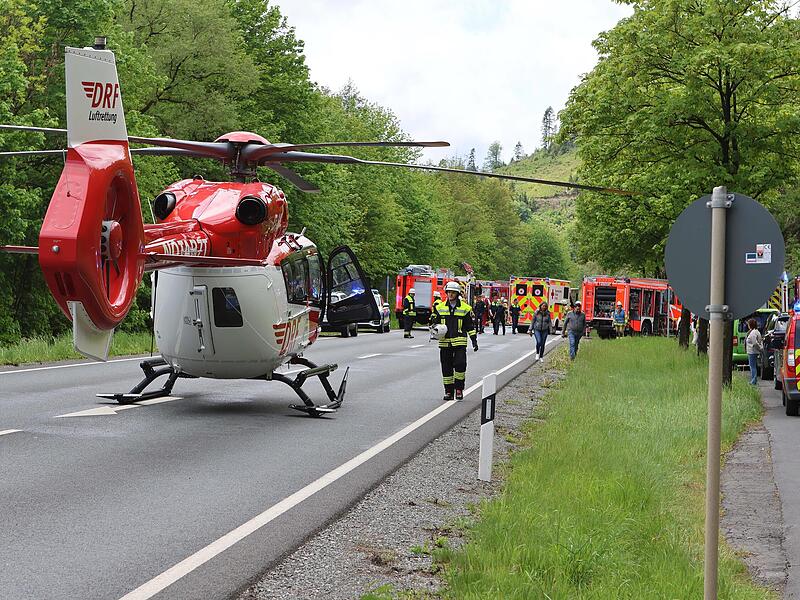 Der Rettungshubschrauber war im Einsatz.