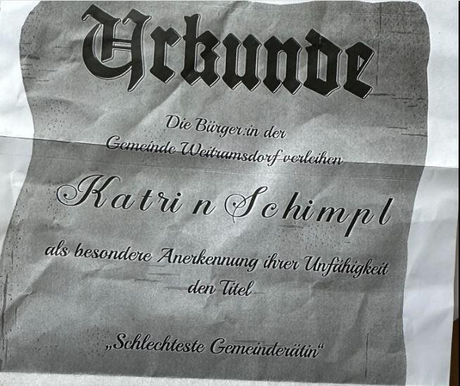 Hatespeech gegen Weitramsdorfer Gemeinderätin