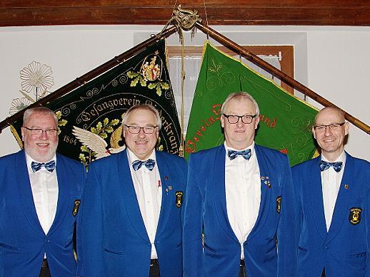 Die Vorstandschaft (von links): Dieter Thummet, Werner Ederer, Gerhard Horz, Alexander Thummet