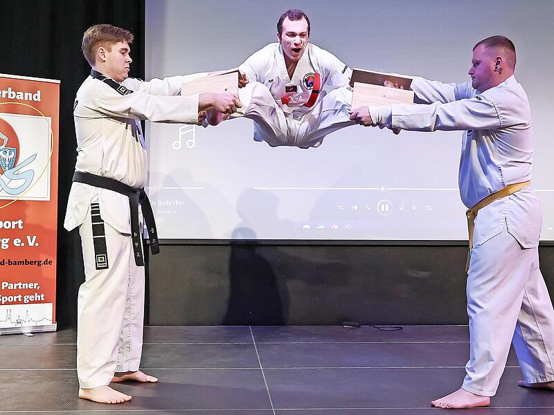 Spektakul&auml;re Einlagen bot die DJK Teutonia Gaustadt.