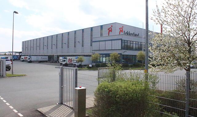 Das Lekkerland-Logistikzentrum im Gewerbegebiet Aischpark in Höchstadt.