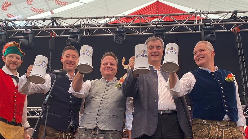Markus Söder bei Eröffnung der Bierwoche in Kulmbach