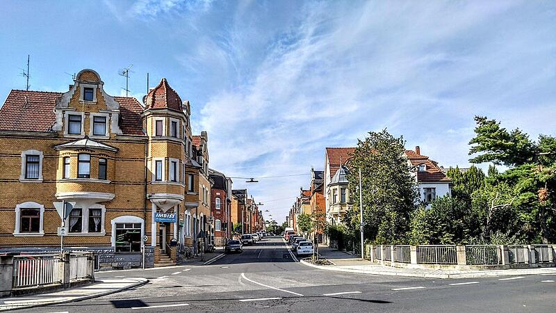 Blick in die Marienstra&szlig;e in Neustadt