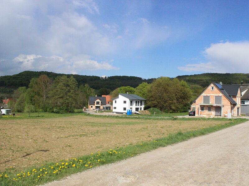 Das geplante Baugebiet &bdquo;Erleggerten&ldquo; liegt  im Westen von Mittelehrenbach.