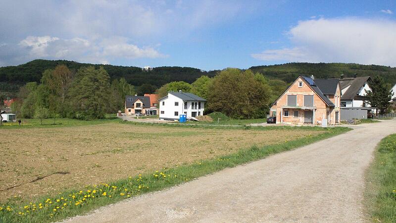 Das geplante Baugebiet &bdquo;Erleggerten&ldquo; liegt  im Westen von Mittelehrenbach.