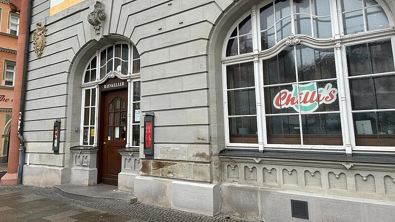 Das „Chilli’s“ hatte im Dezember 2018 im ehemaligen Ratskeller in Coburg eröffnet. Anfang 2025 war das Lokal plötzlich geschlossen und sollte auch nicht mehr öffnen.